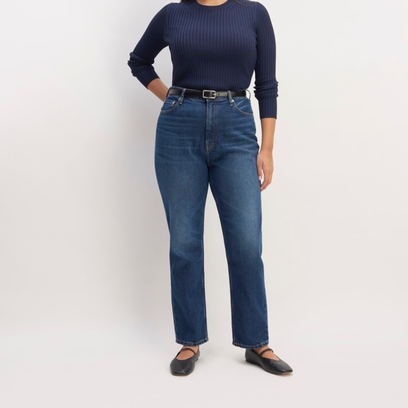 Everlane Denim - Everlane Women's Cheeky Hourglass Jean in Vintage Dark, Size 27, Cotton